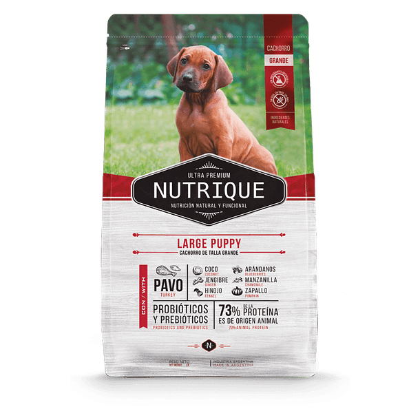 NUTRIQUE LARGE PUPPY 15 KG.