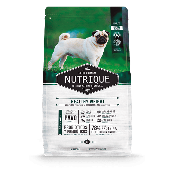 Nutrique Healthy Weight Perro 15 kg – Nutrición Especial para Perros con Peso Saludable