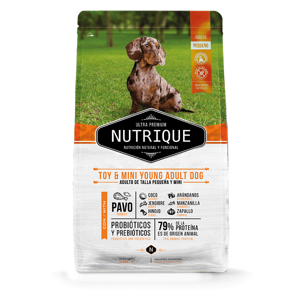NUTRIQUE TOY & MINI YOUNG ADULT DOG 7.5 KG.