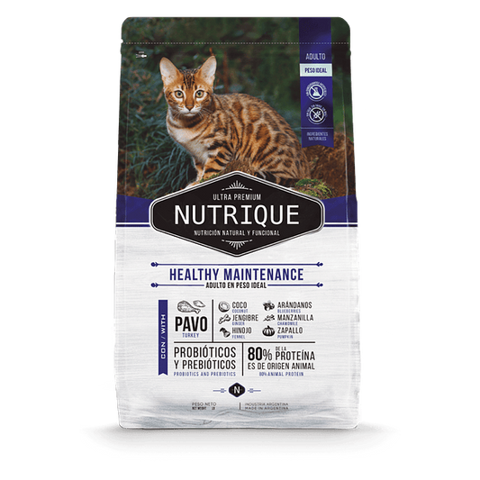 NUTRIQUE YOUNG ADULT CAT - HEALTHY MAINTENANCE 7.5 KG.