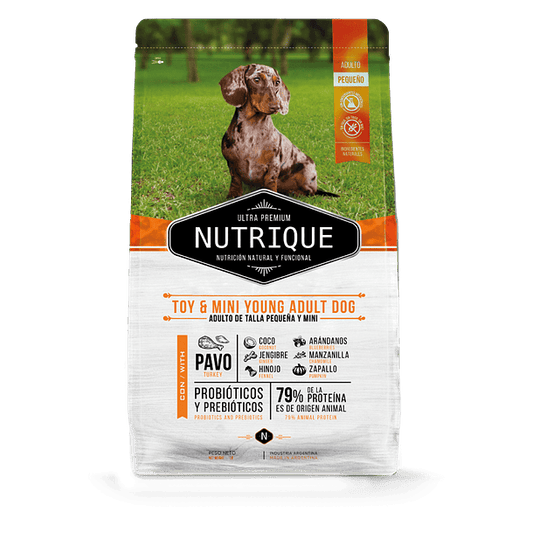 NUTRIQUE TOY & MINI YOUNG ADULT DOG 7.5 KG.
